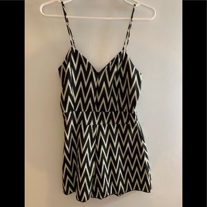 Carolina black and white mini dress Small
